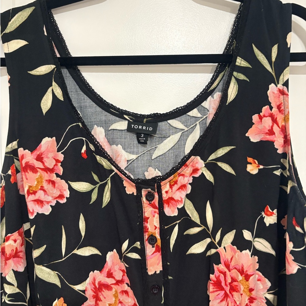 Floral Button-Up Blouse